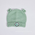 Green color kint hat for baby